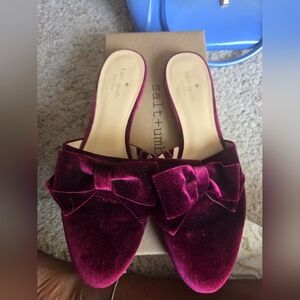 Velvet Kate Spade Bow Mule